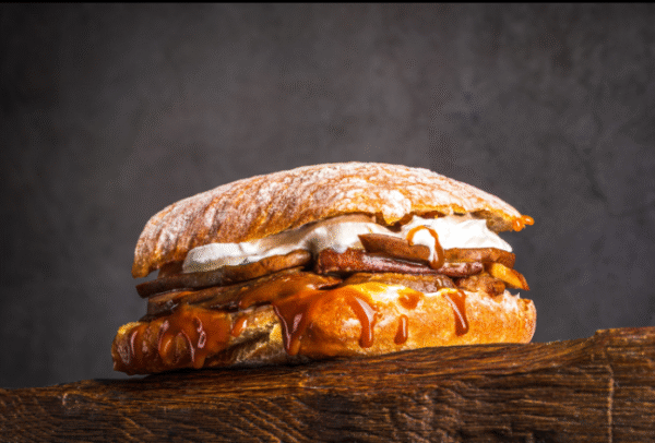Panini With smoked Pear